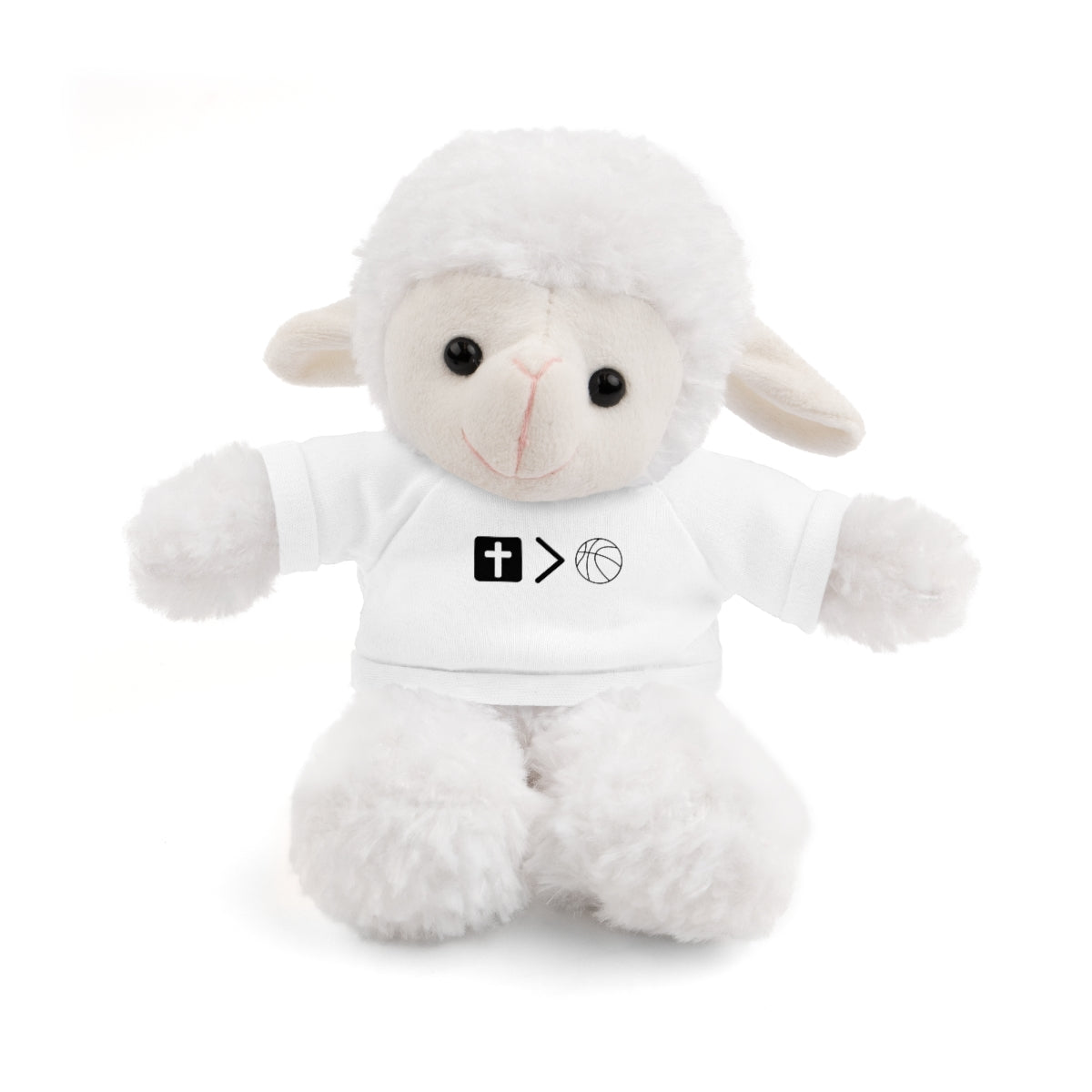 Stuffed Animals with Jesus is bigger than basketball Tee + Free Personalization!
