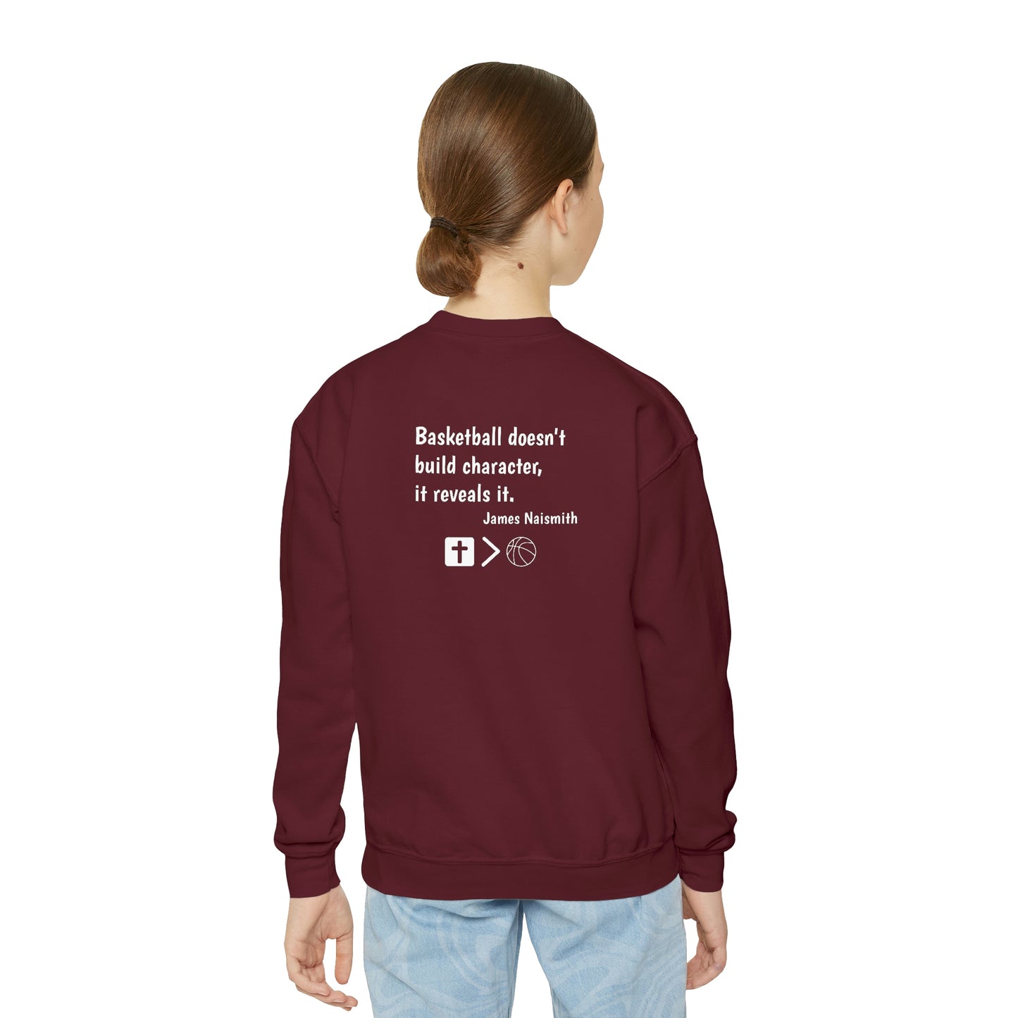Limited Edition Naismith Quote Youth Crewneck Sweatshirt