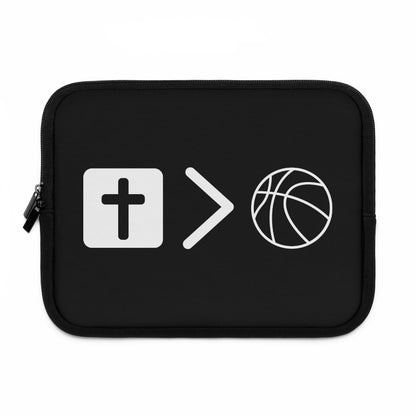 Jesus is bigger than basketball Laptop Sleeve