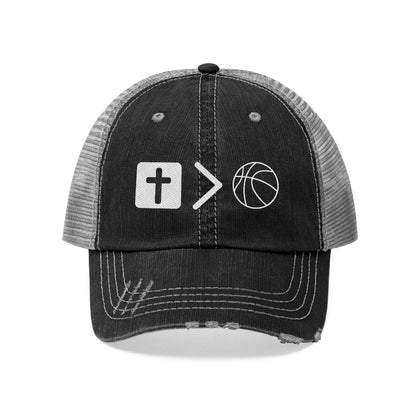 Jesus is bigger than basketball Mesh Hat (3 colors)