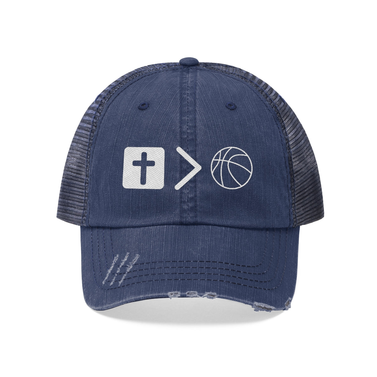 Jesus is bigger than basketball Mesh Hat (3 colors)